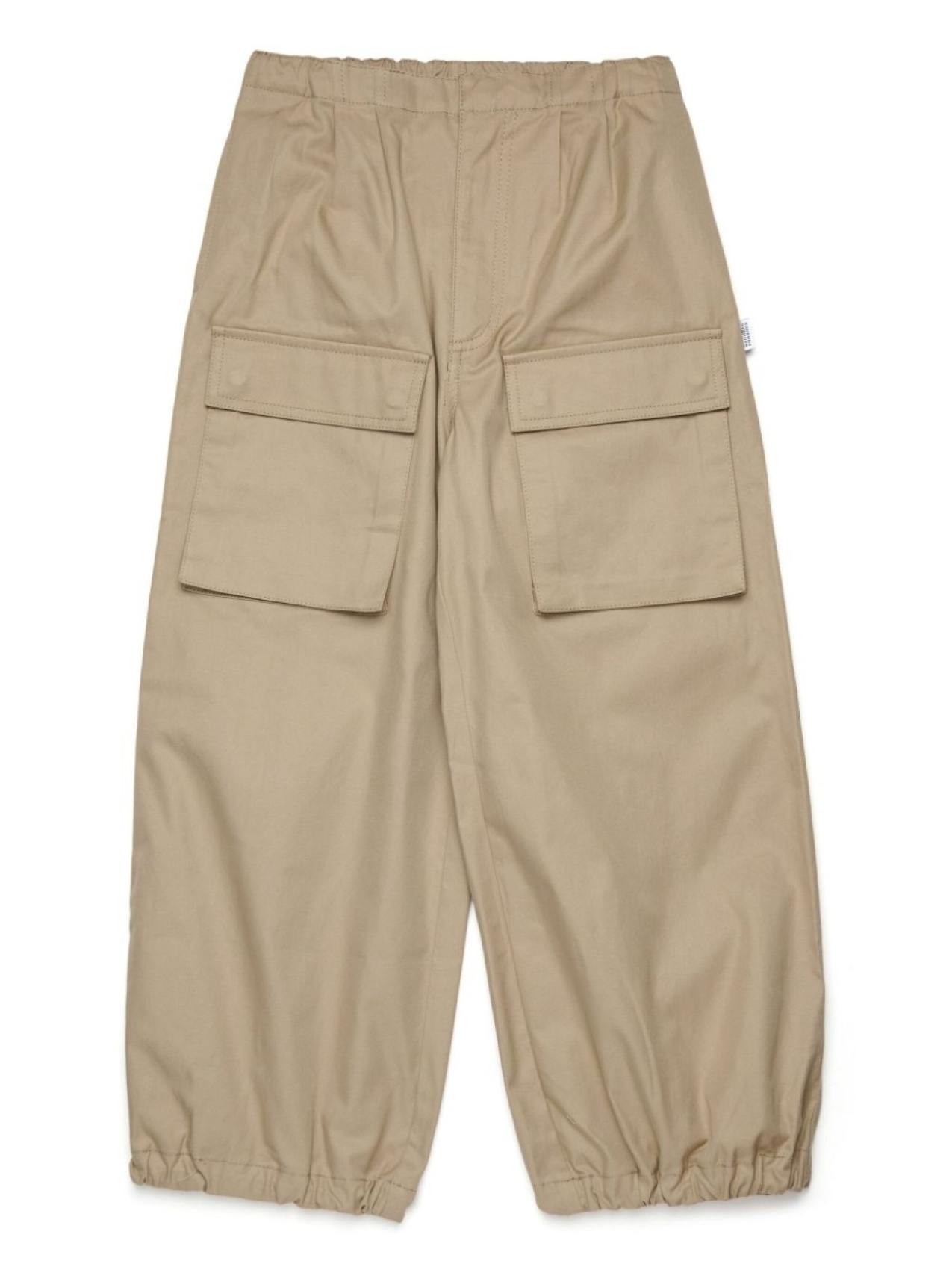 

MM6 Maison Margiela Kids брюки широкого кроя, нейтральный