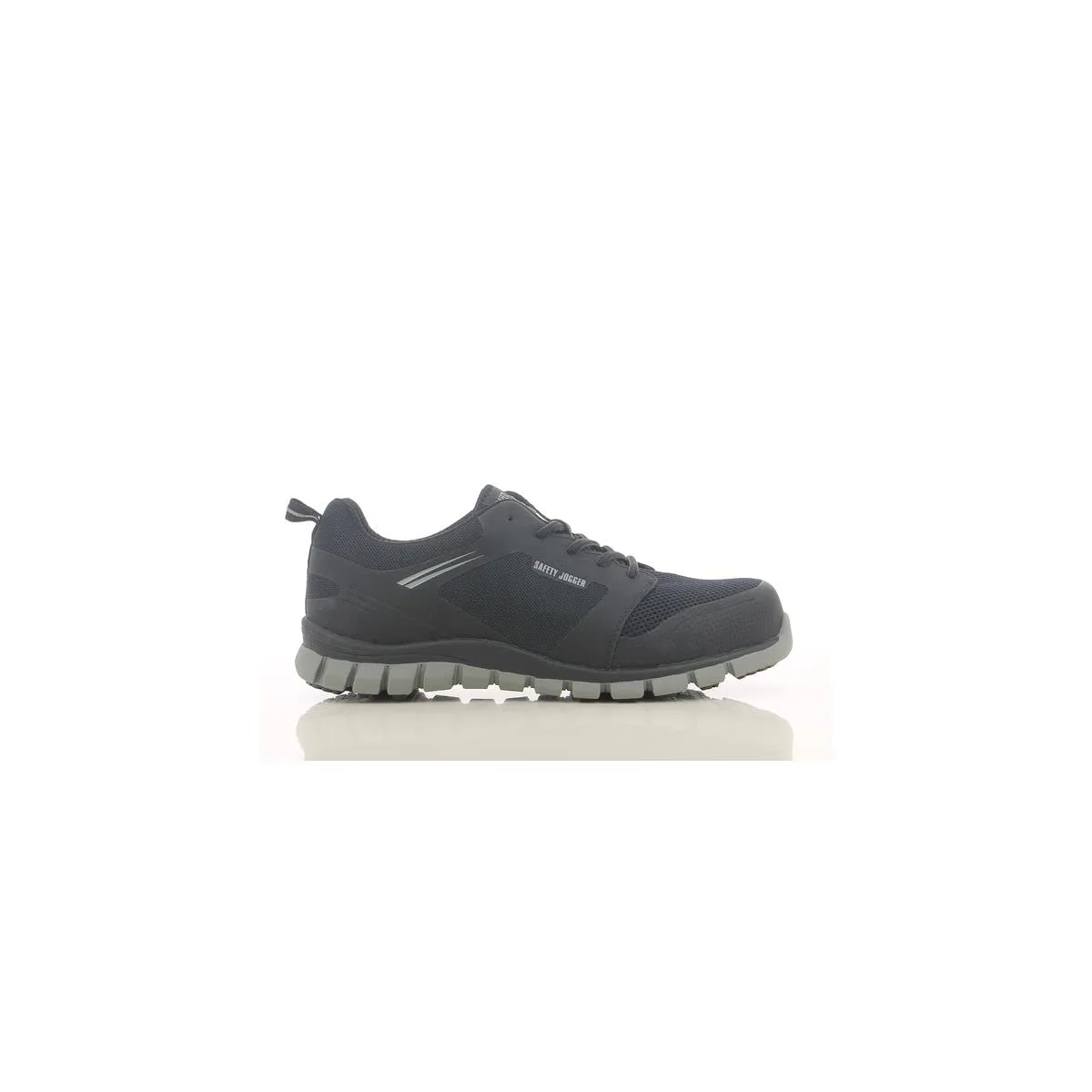 Защитные кроссовки SAFETY JOGGER с карбоновыми защитными носками - Ligero - Heavyweight, отличные рабочие кроссовки S1P для мужчин и женщин, недорогие, идеально подходят для логистики и техники, черные — фото 2