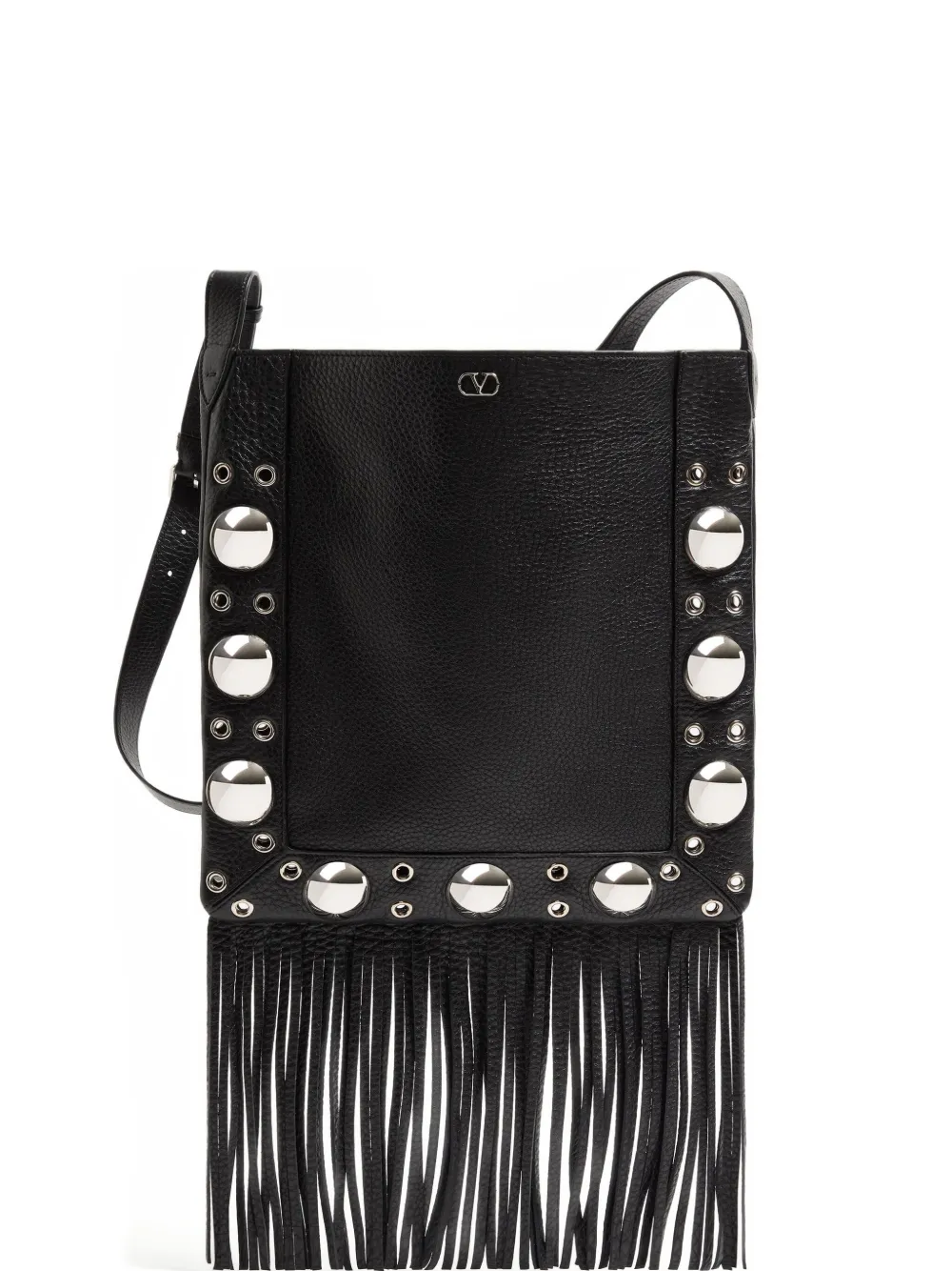 

Сумка на плечо Nellcote с бахромой Valentino Garavani, черный