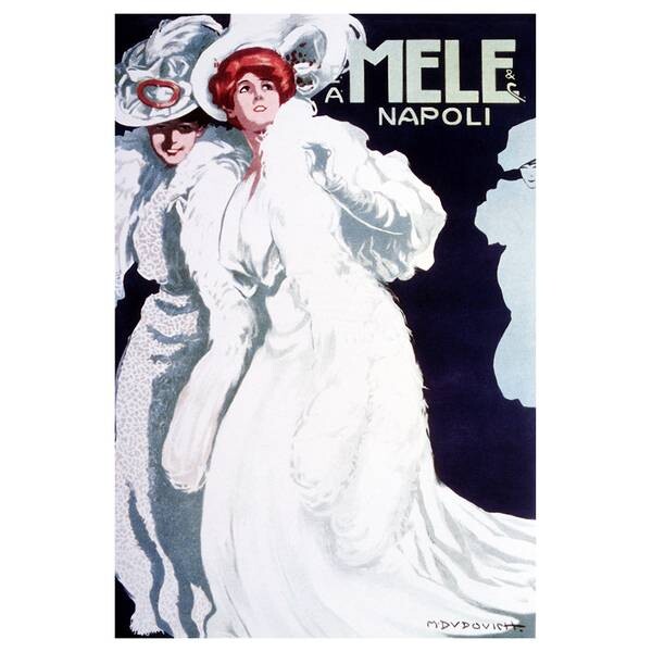 

Фреска LegendArte Magazzini Mele Napoli Ad 1907, многоцветный
