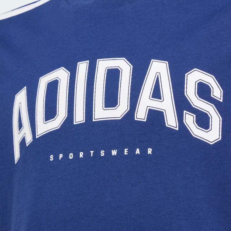 Футболка Codes Collegiate Blue Teenagers Adidas — фото 3