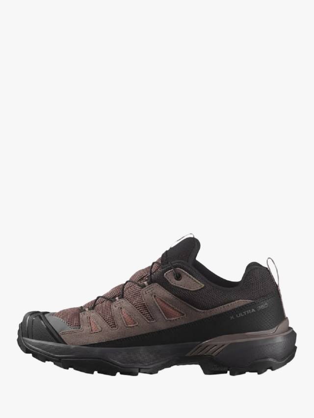 Женские треккинговые кроссовки Salomon x ultra 360 gore-tex кожаные, коричневый — фото 3