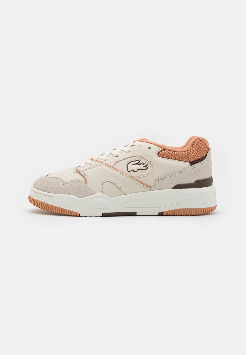 

Низкие кроссовки Lineshot Lacoste, цвет off white/light brown, Серый, Низкие кроссовки Lineshot Lacoste, цвет off white/light brown