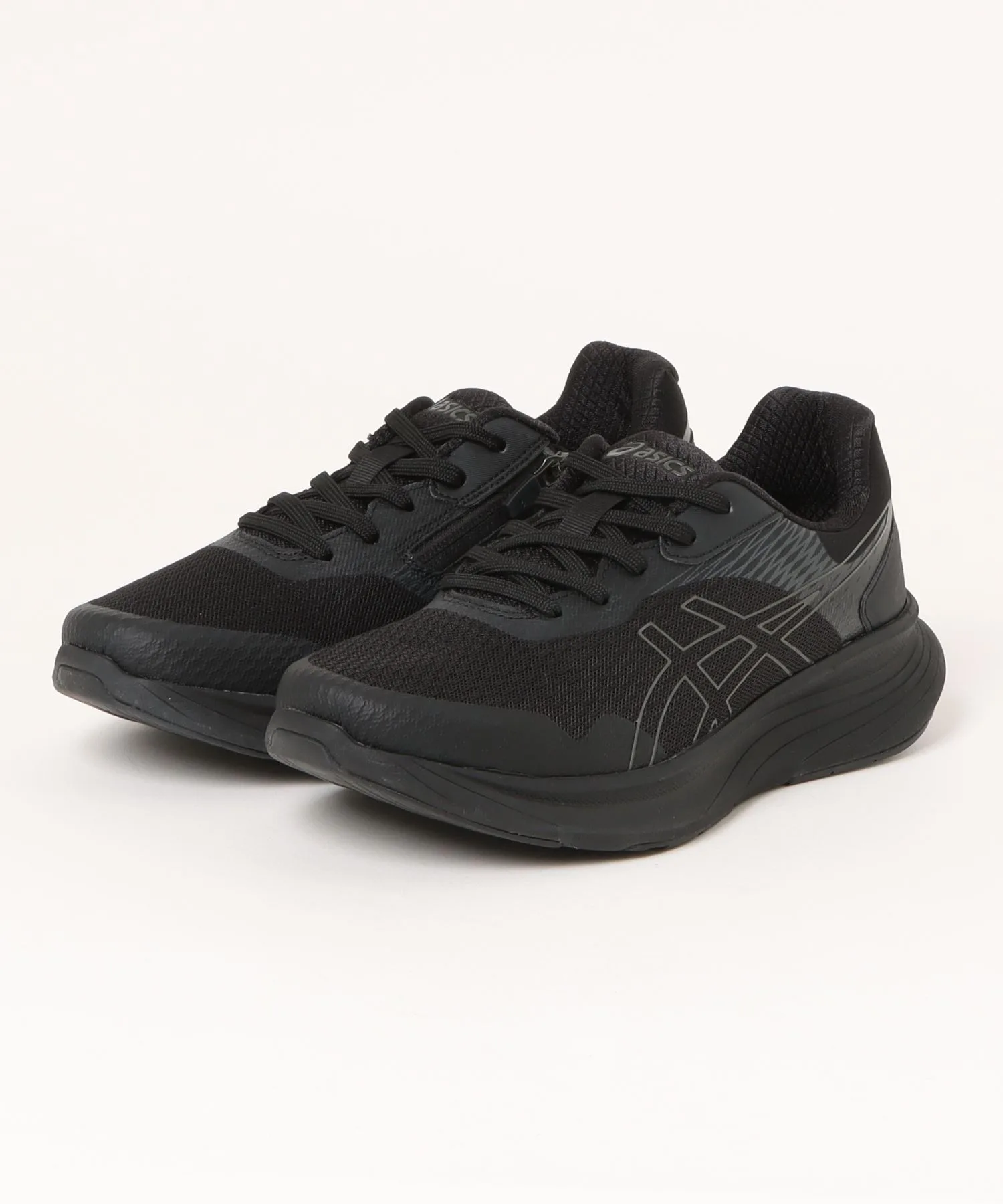 Мужские кроссовки для ходьбы с технологией MCCS KNEESUP ASICS WALKING чёрно-серые