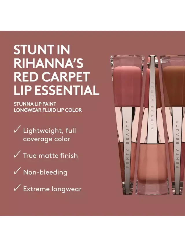 Стойкая жидкая помада-румяна Stunna Lip Paint Longwear Fluid Lip Colour Mini Fenty Beauty, Uncensored — фото 4