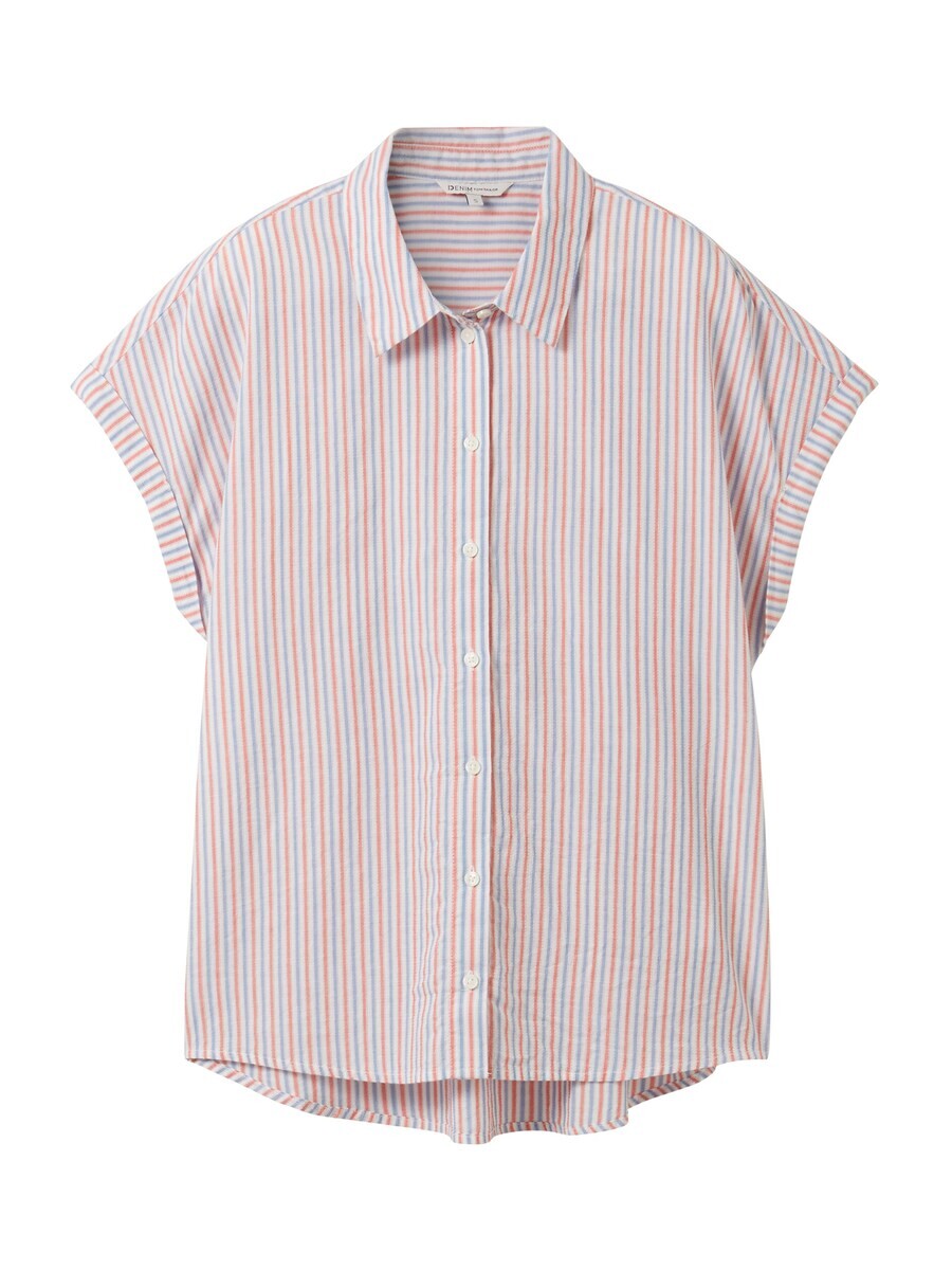 

Блузка с коротким рукавом TOM TAILOR DENIM Blouse, светло-синий