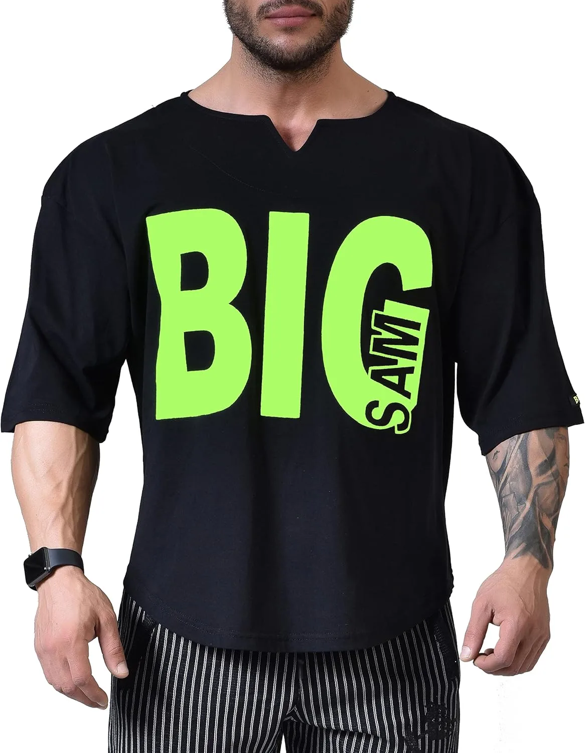 

Мужская оверсайз футболка для тренировок из хлопка BIG SAM SPORTSWEAR COMPANY