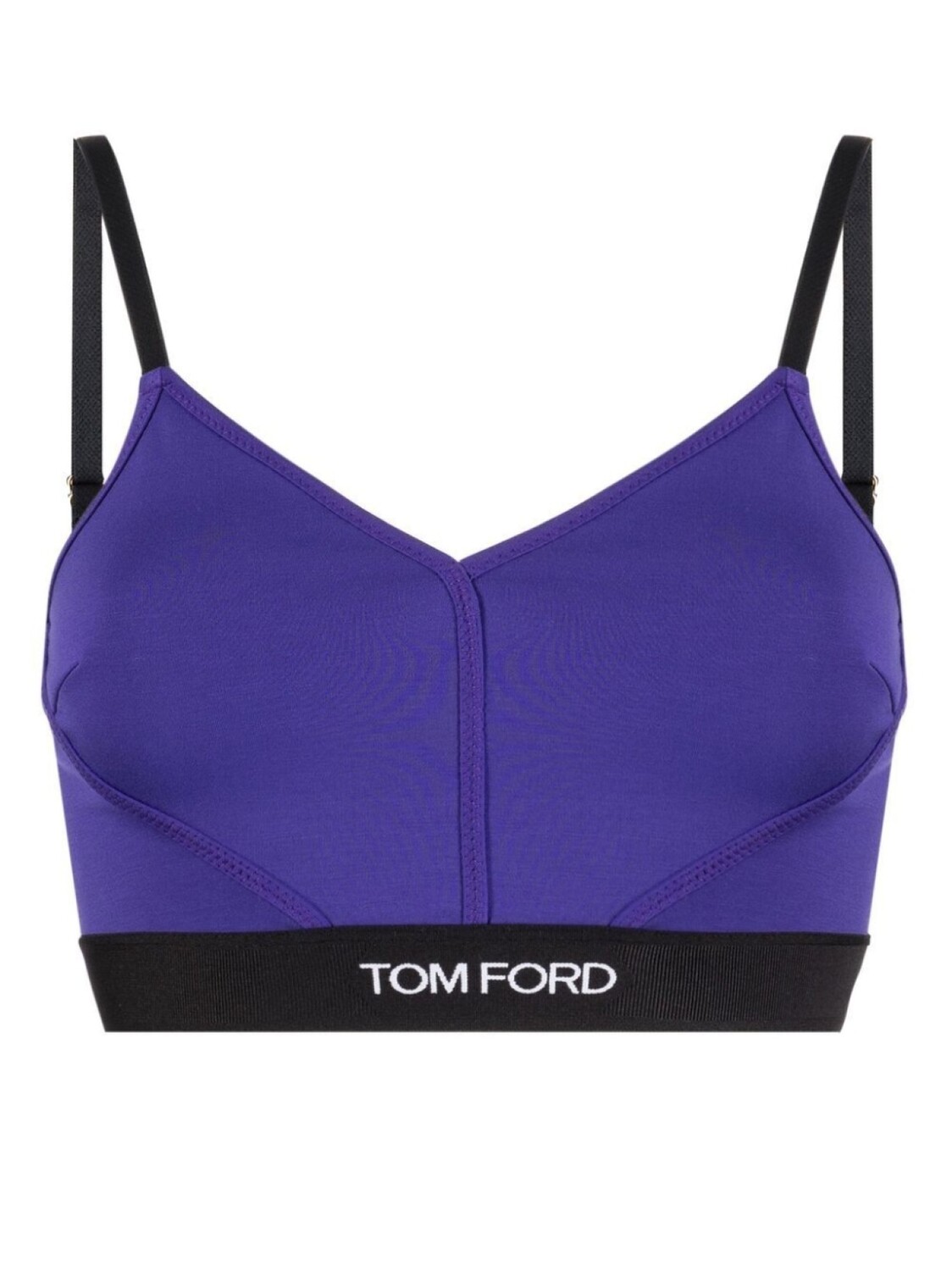

TOM FORD эластичный бюстгальтер-бралетт с логотипом, фиолетовый