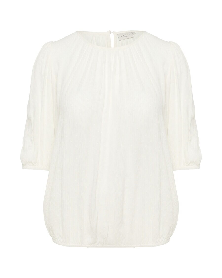 

Блузка с коротким рукавом KAFFE CURVE Blouse Wilina, натуральный белый