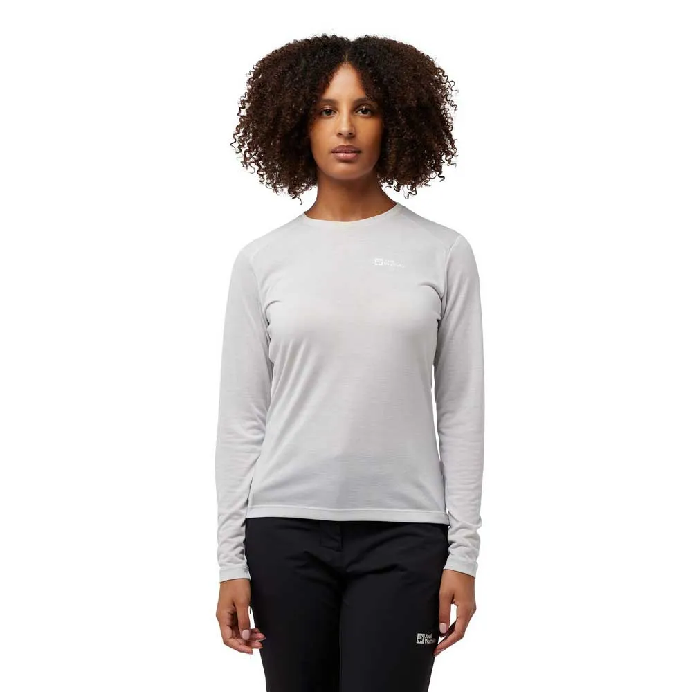 

Футболка Jack Wolfskin Vonnan long sleeve, серый