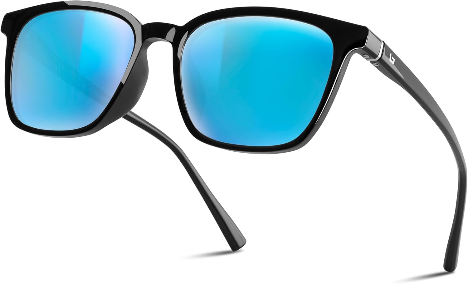 

Солнцезащитные поляризованные очки BNUS с устойчивыми к царапинам линзами Corning обеспечивают превосходную четкость изображения и защиту от УФ-излучения B.N.U.S, Polished Black Frame / Blue Mirrored Lens