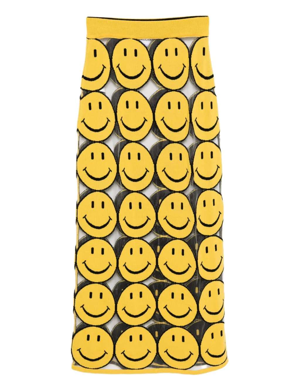 

Юбка с принтом Moschino, желтый