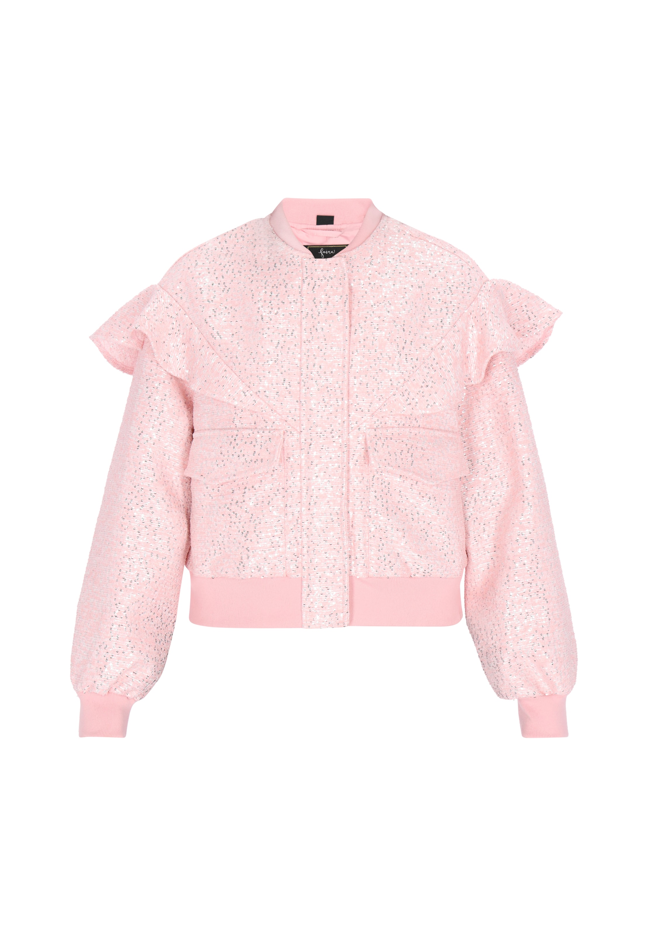 

Faina Куртка для межсезонья в цвете розовый, приглушенный розовый