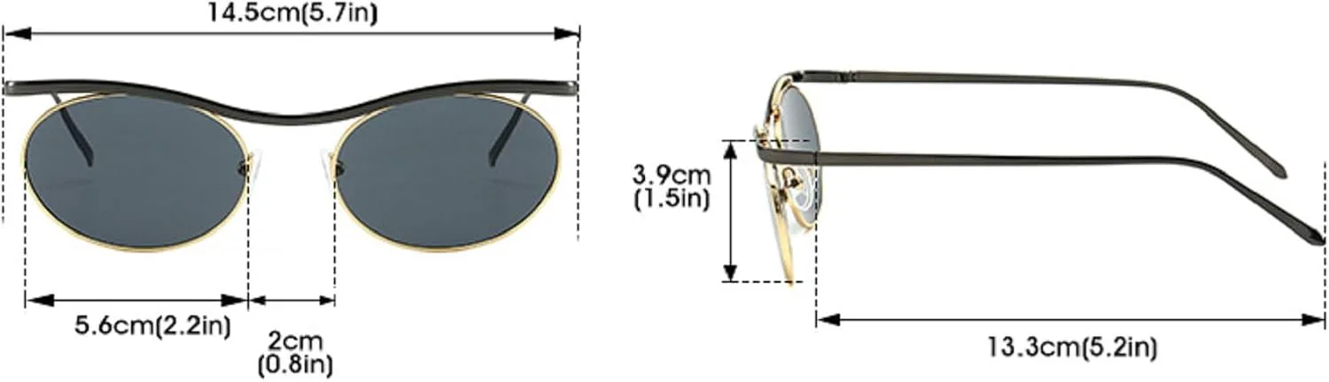 

Женские солнцезащитные очки в овальной оправе в стиле панк, защита от УФ-излучения UV400; мужские ретро-солнцезащитные очки круглой формы, модель 3778 Melrose, Tea