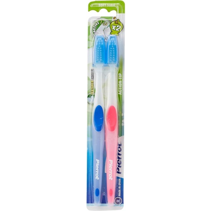 

Зубная щетка Dental Action Tip Soft, упаковка из 2 шт Pierrot