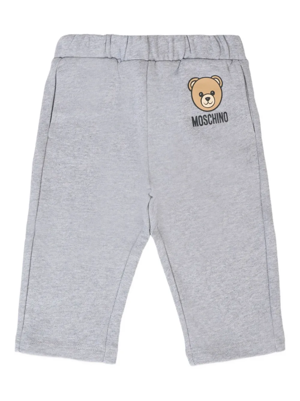 

Спортивные брюки с принтом Moschino Kids, серый