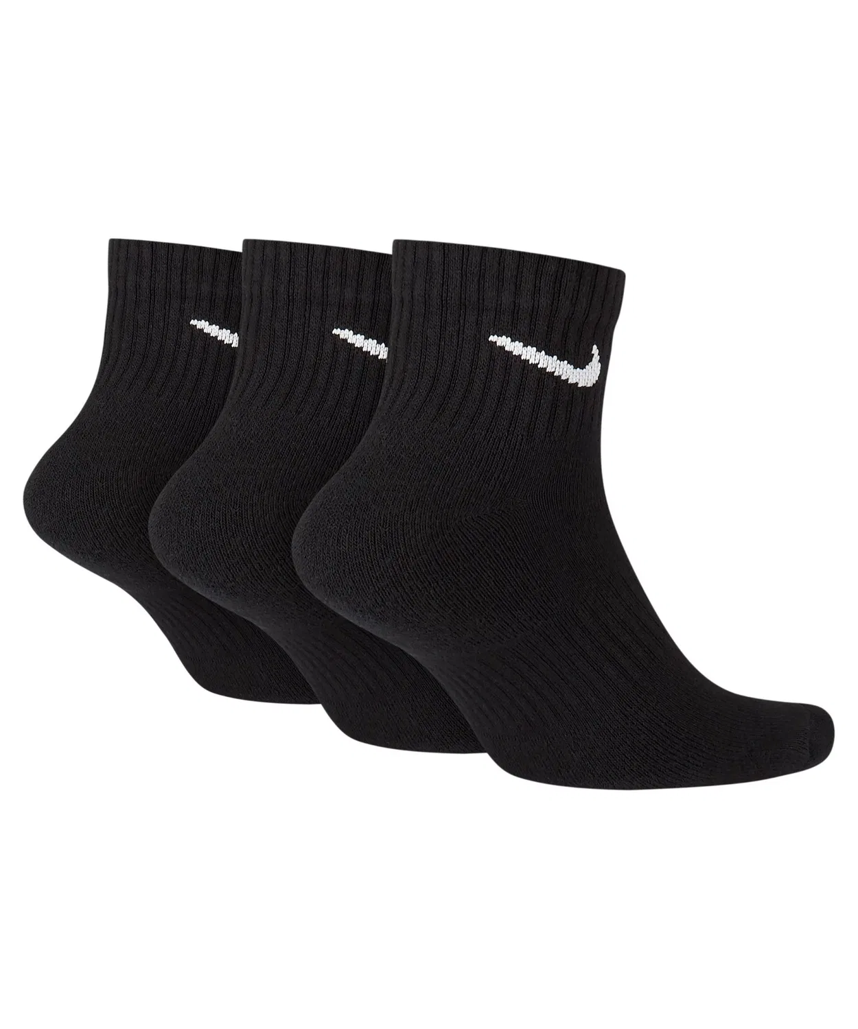 Носки тренировочные Nike Everyday Cushioned Ankle 3 пары черные — фото 2