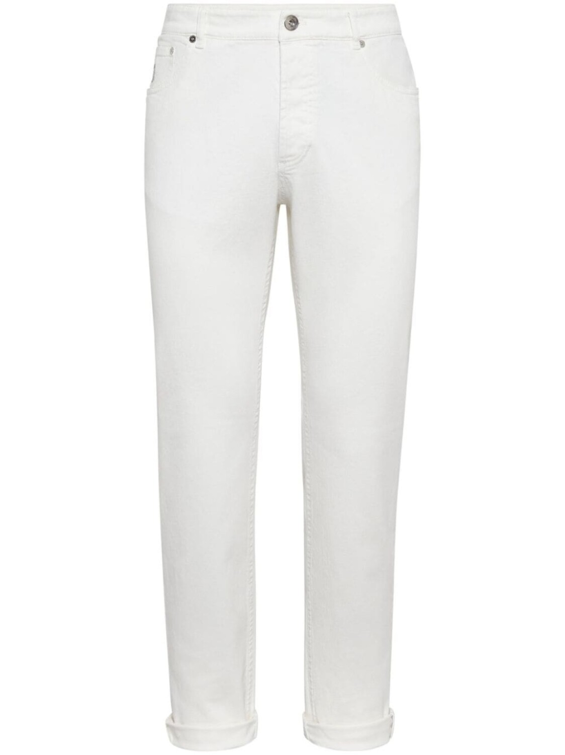 

Brunello Cucinelli прямые джинсы, белый