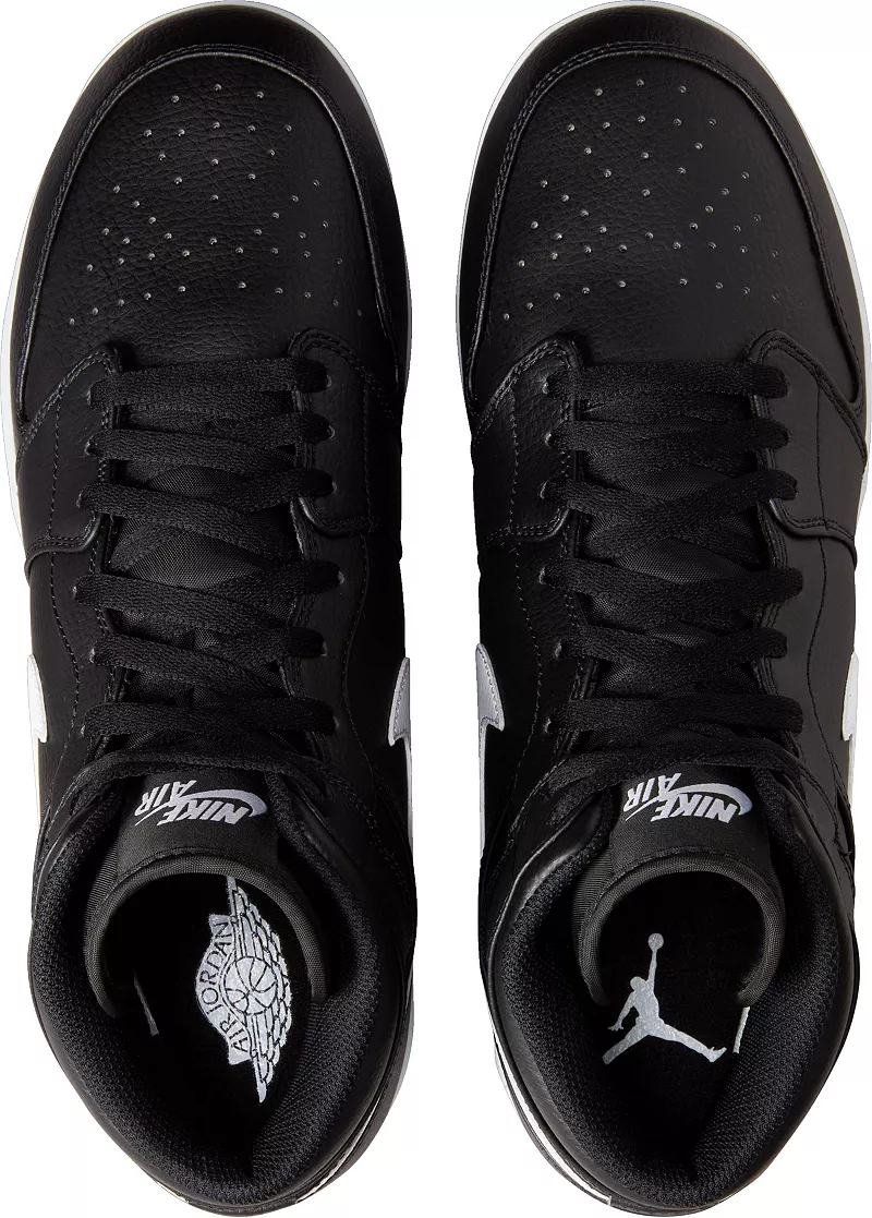 Мужские высокие бейсбольные бутсы Nike Jordan 1 Retro MCS, черный/белый/черный — фото 4