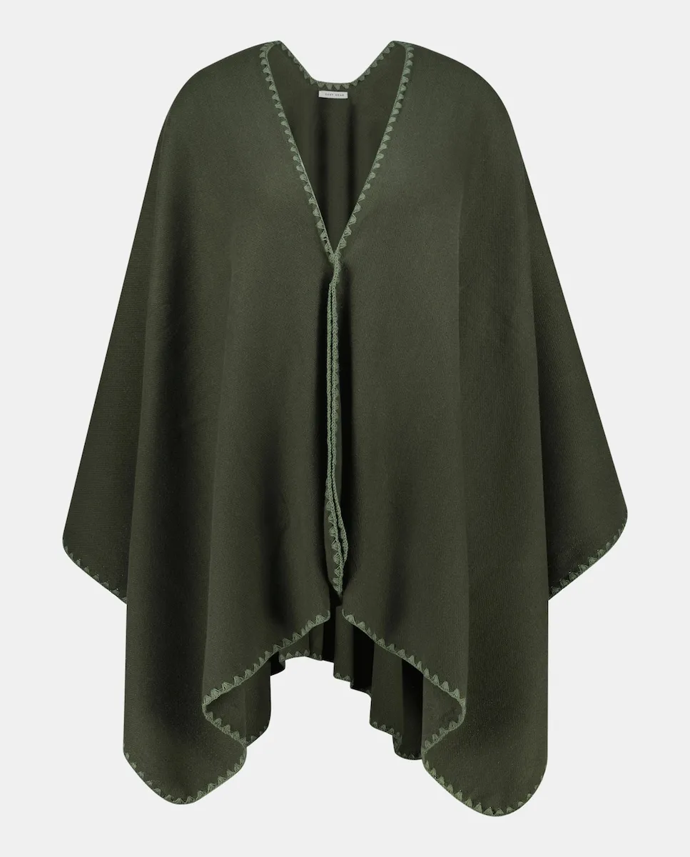 

Женское пончо с принтом Easy Wear, зеленый