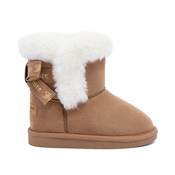Детские зимние сапоги King Todd с искусственным мехом Juicy Couture Kids, Natural — фото 2