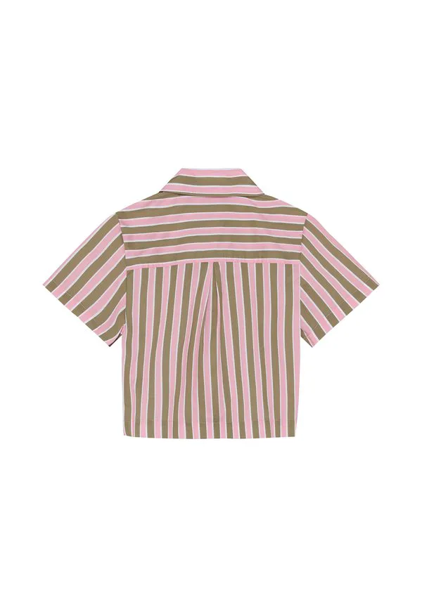 Полосатая блузка на пуговицах Noppies, Pastel Lavender — фото 2