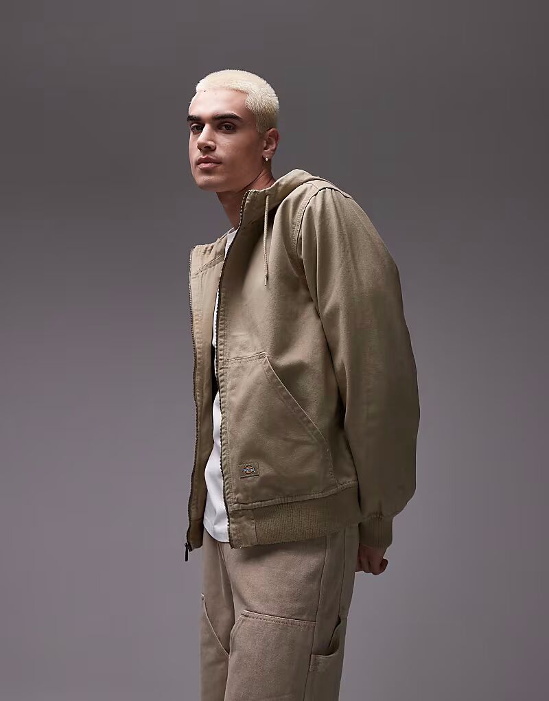 

Куртка Dickies Duck Canvas с капюшоном и без подкладки, светло-бежевого цвета