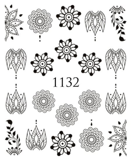

Водные наклейки для ногтей - №1132, Raisin