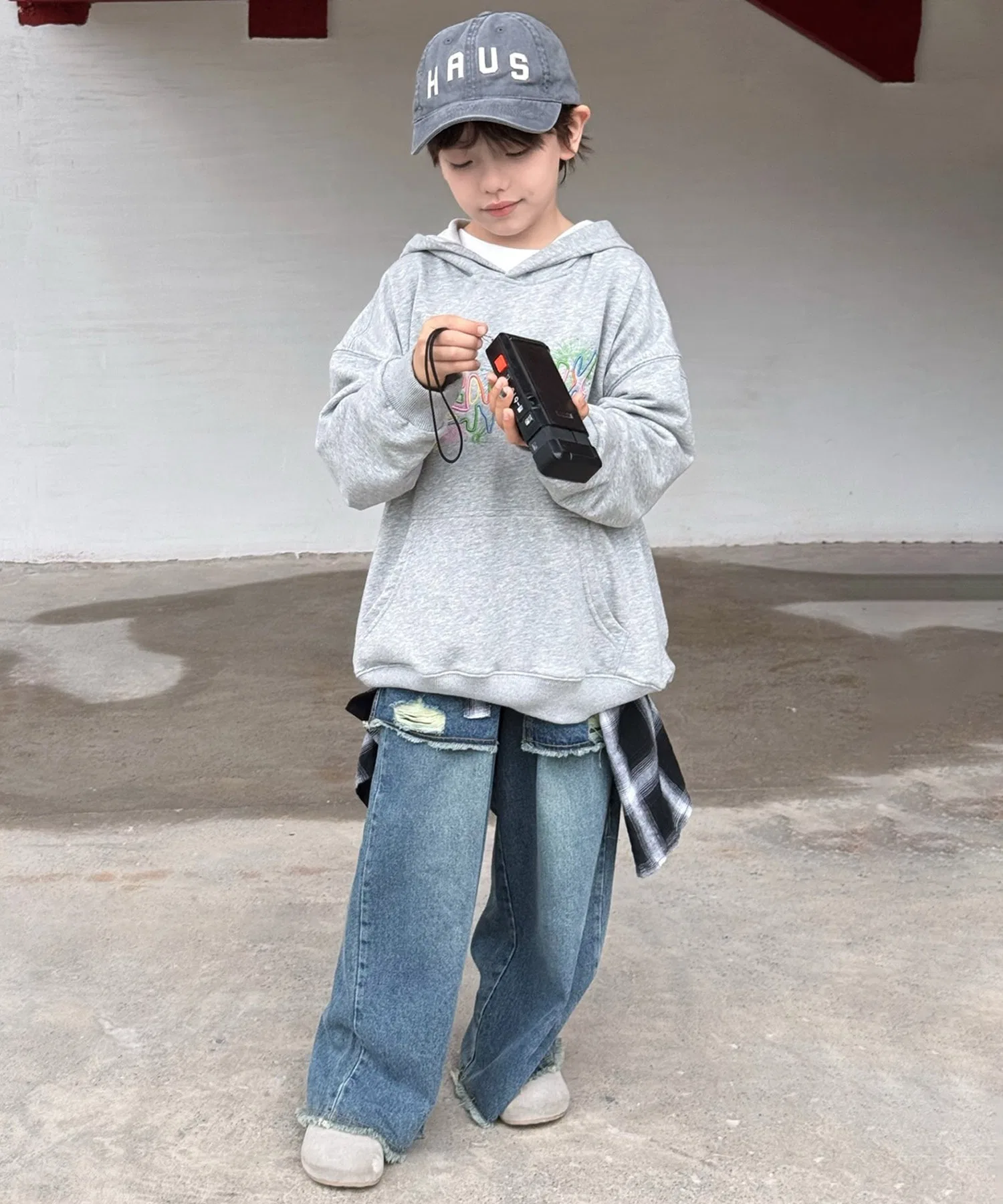 【aimoha-KIDS-】Красочная толстовка с логотипом — фото 3