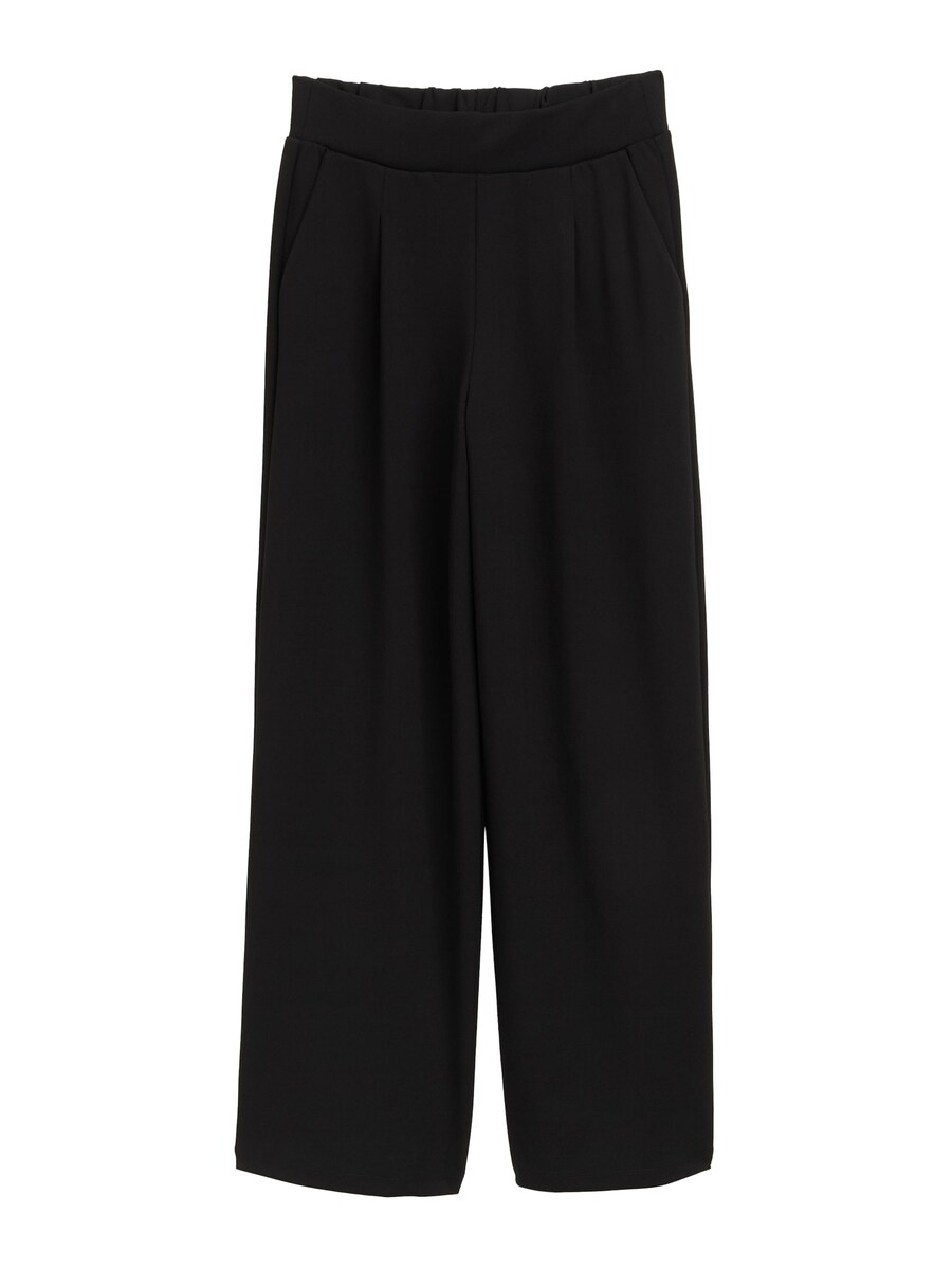 

Широкие брюки со складками спереди TOM TAILOR DENIM, черный