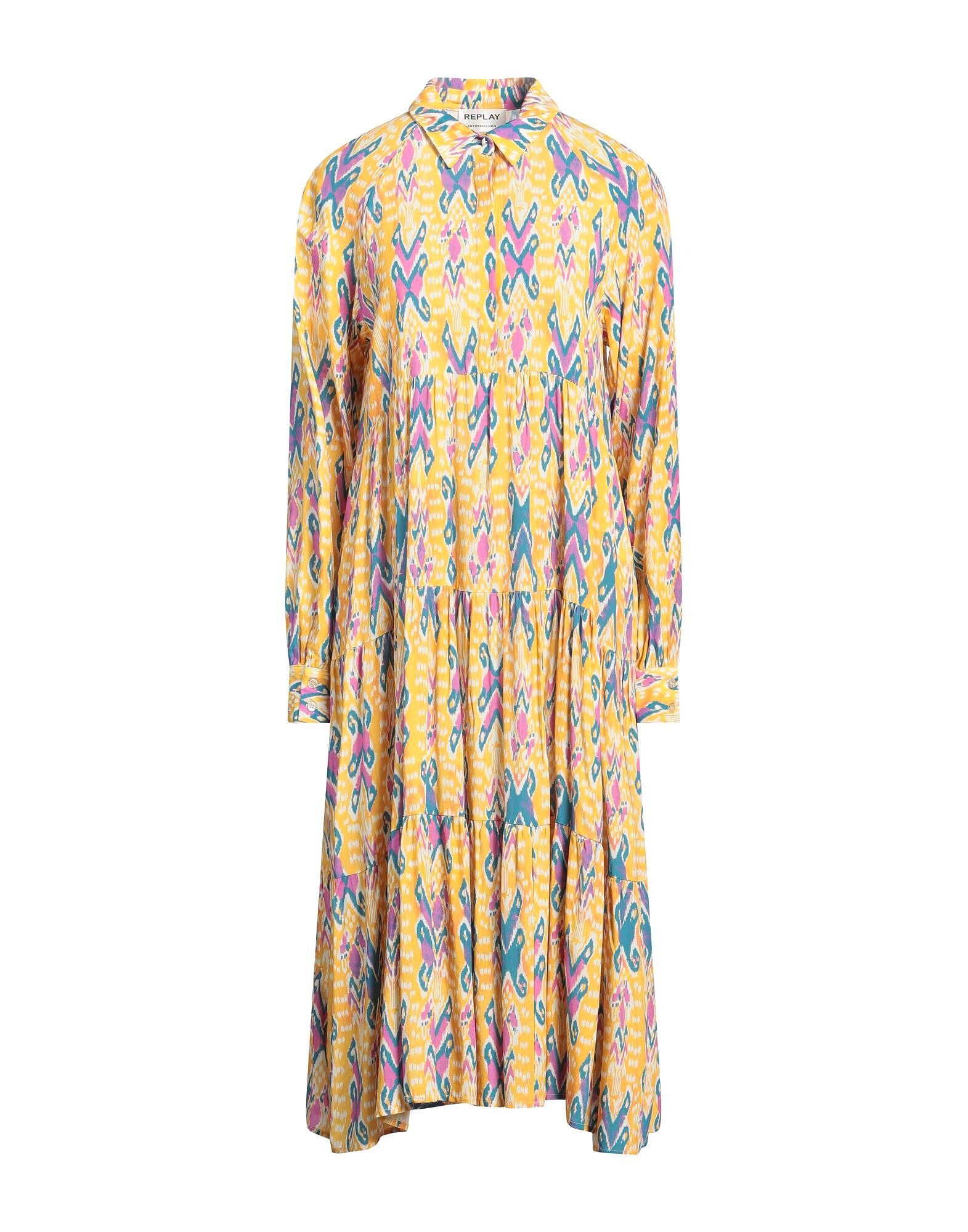 

Платье миди For Impressionen Replay, желто-оранжевый