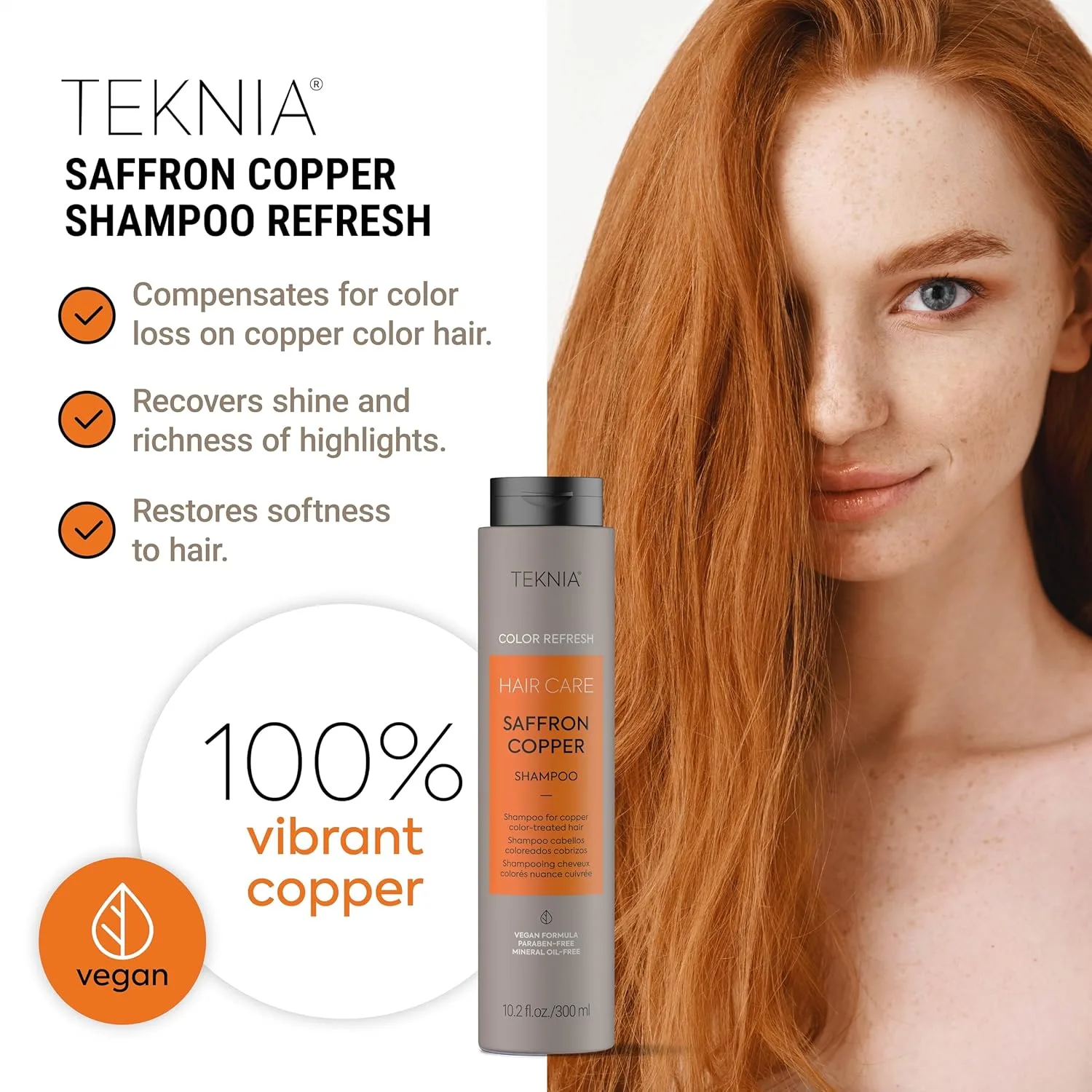 Шампунь LAKMÉ Teknia Color Refresh, шампунь для окрашивания волос., Copper — фото 2