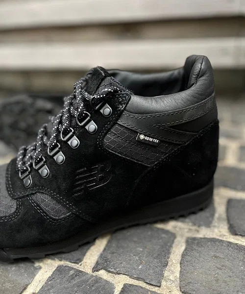 Мужские кроссовки New Balance URAINX BB из кожи чёрного цвета — фото 2