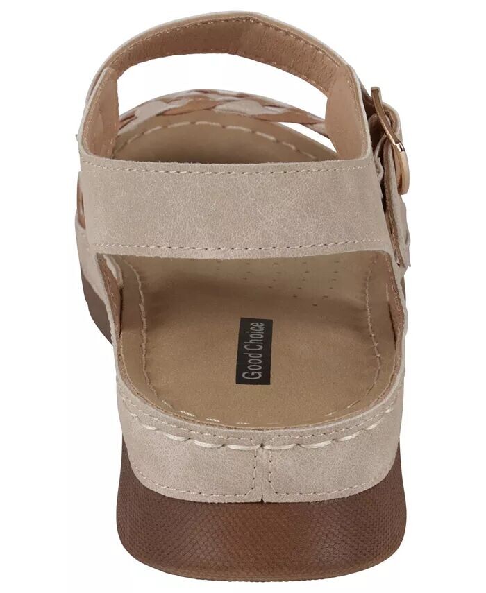 Женские сандалии Millis Comfort Flat GC Shoes, коричневый/бежевый — фото 3