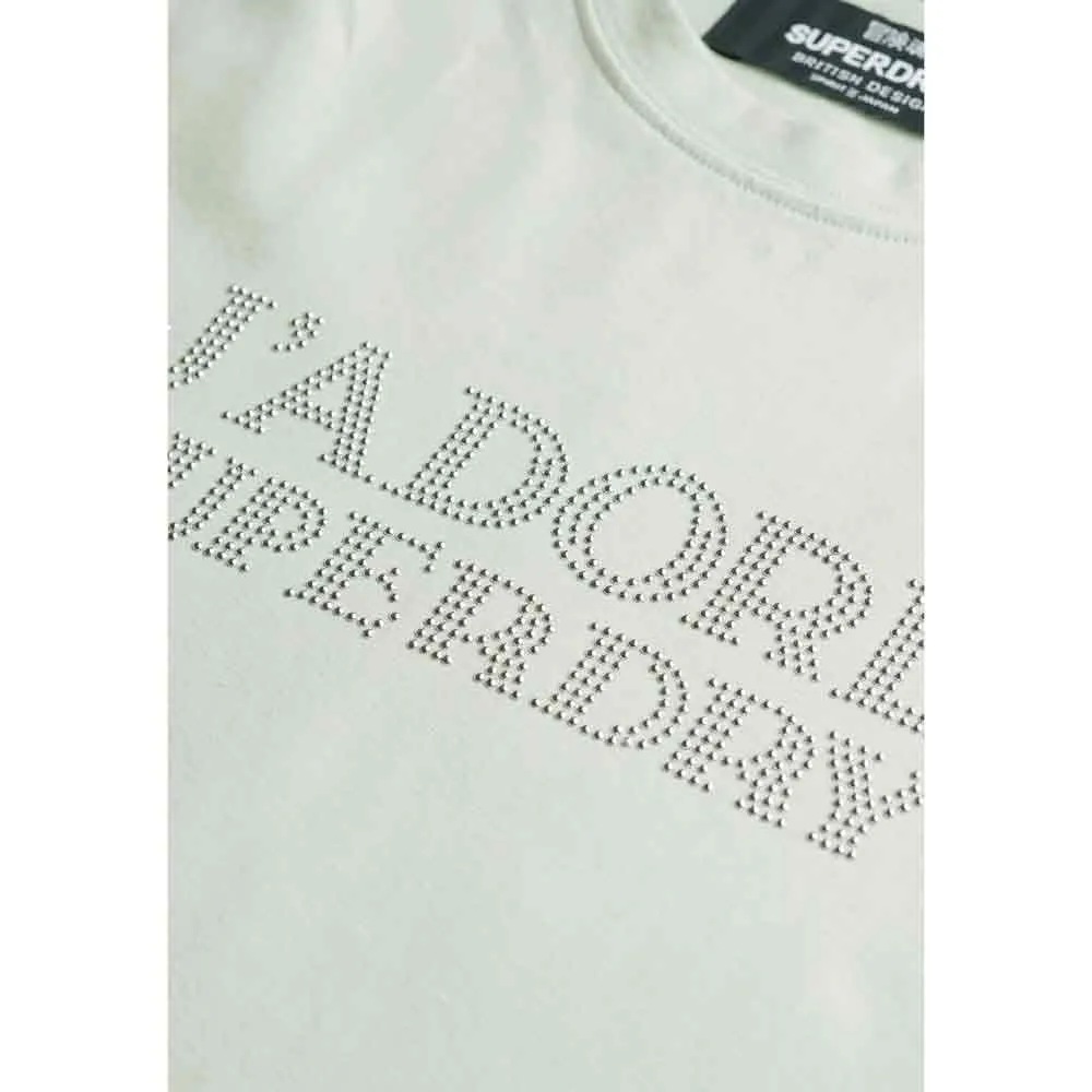 Футболка с коротким рукавом Superdry Sport Luxe Fitted, белый — фото 2
