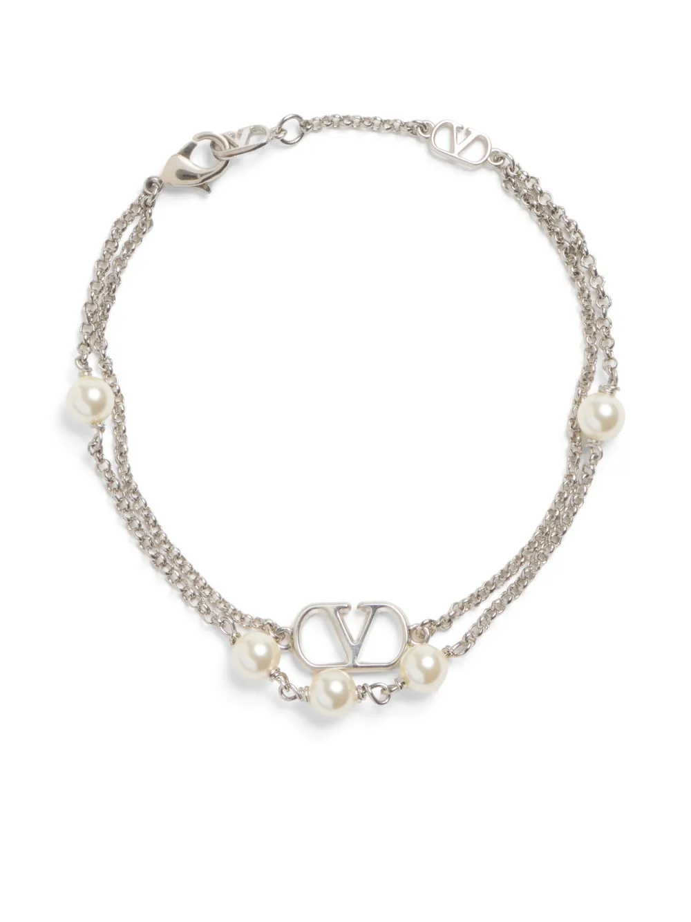 

Браслет с логотипом VLogo Signature VALENTINO GARAVANI, серебяный