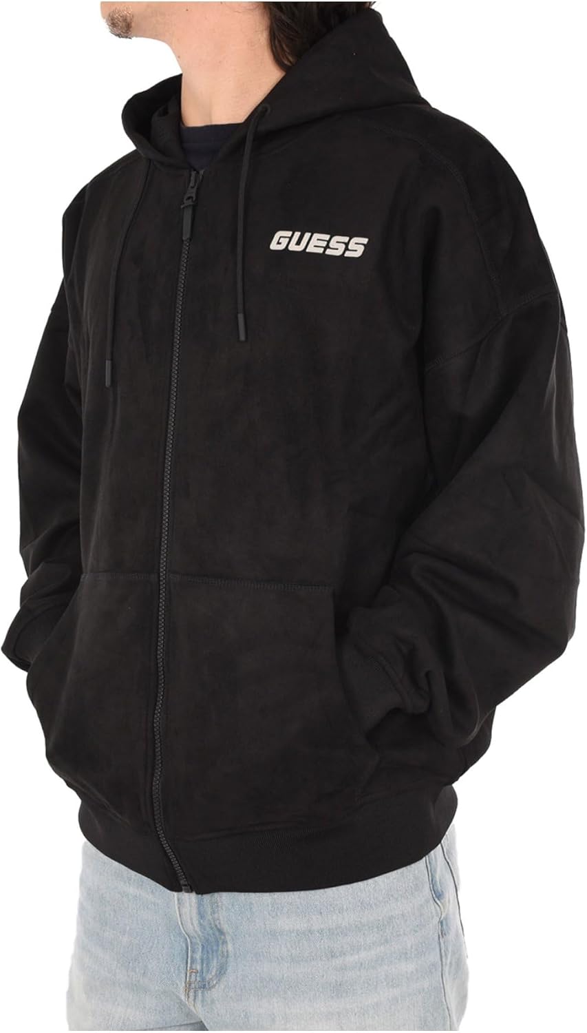 

Толстовка с капюшоном и молнией GUESS Daril для мужчин, Jet Black, Черный, Толстовка с капюшоном и молнией GUESS Daril для мужчин, Jet Black