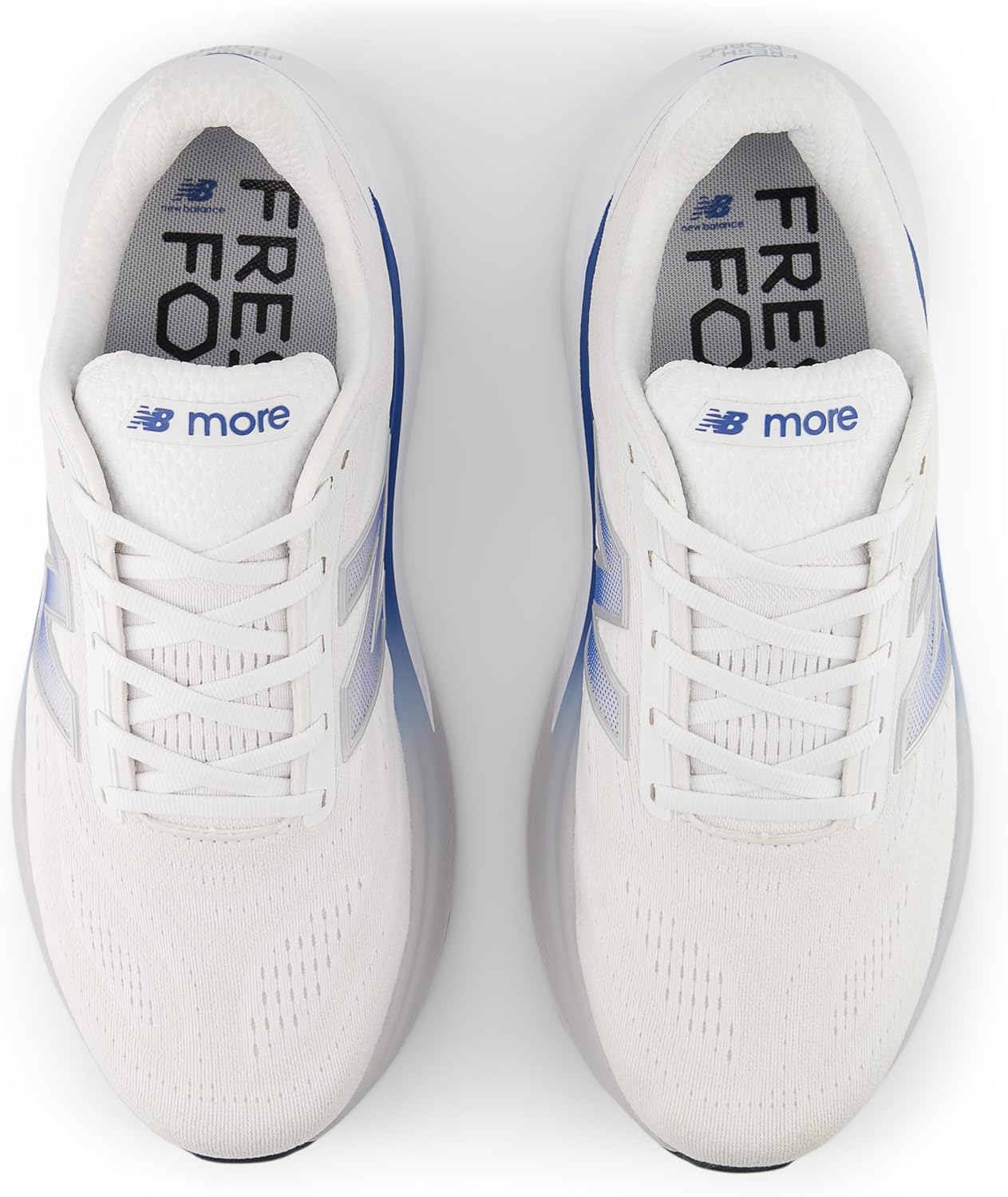 Мужские кроссовки для бега New Balance Fresh Foam X More V6, белый/голубой — фото 4