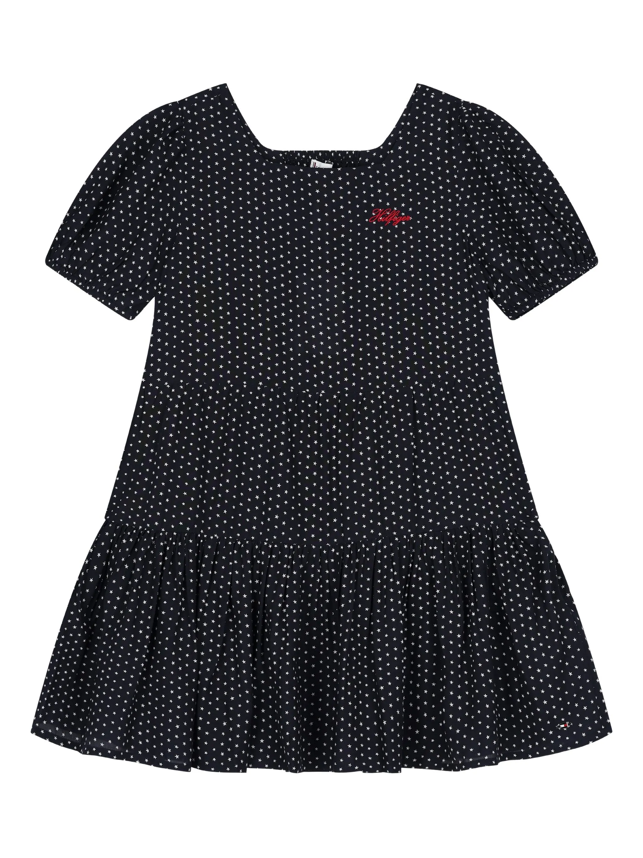 

Платье с вышитым логотипом Tommy Hilfiger Junior, синий