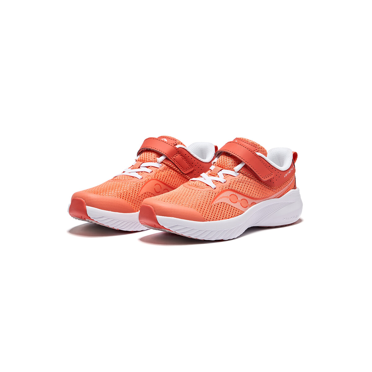 Kinvara 14 Kids Кроссовки Детские низкие оранжевые Saucony, цвет Orange — фото 4