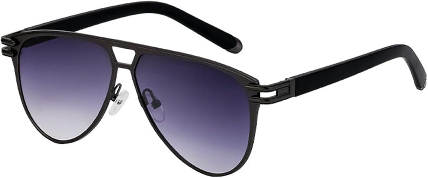 

Модные солнцезащитные очки Helena большого размера для женщин, 2024 год, роскошные дизайнерские очки в винтажной овальной оправе с двойной металлической рамкой для мужчин, C3