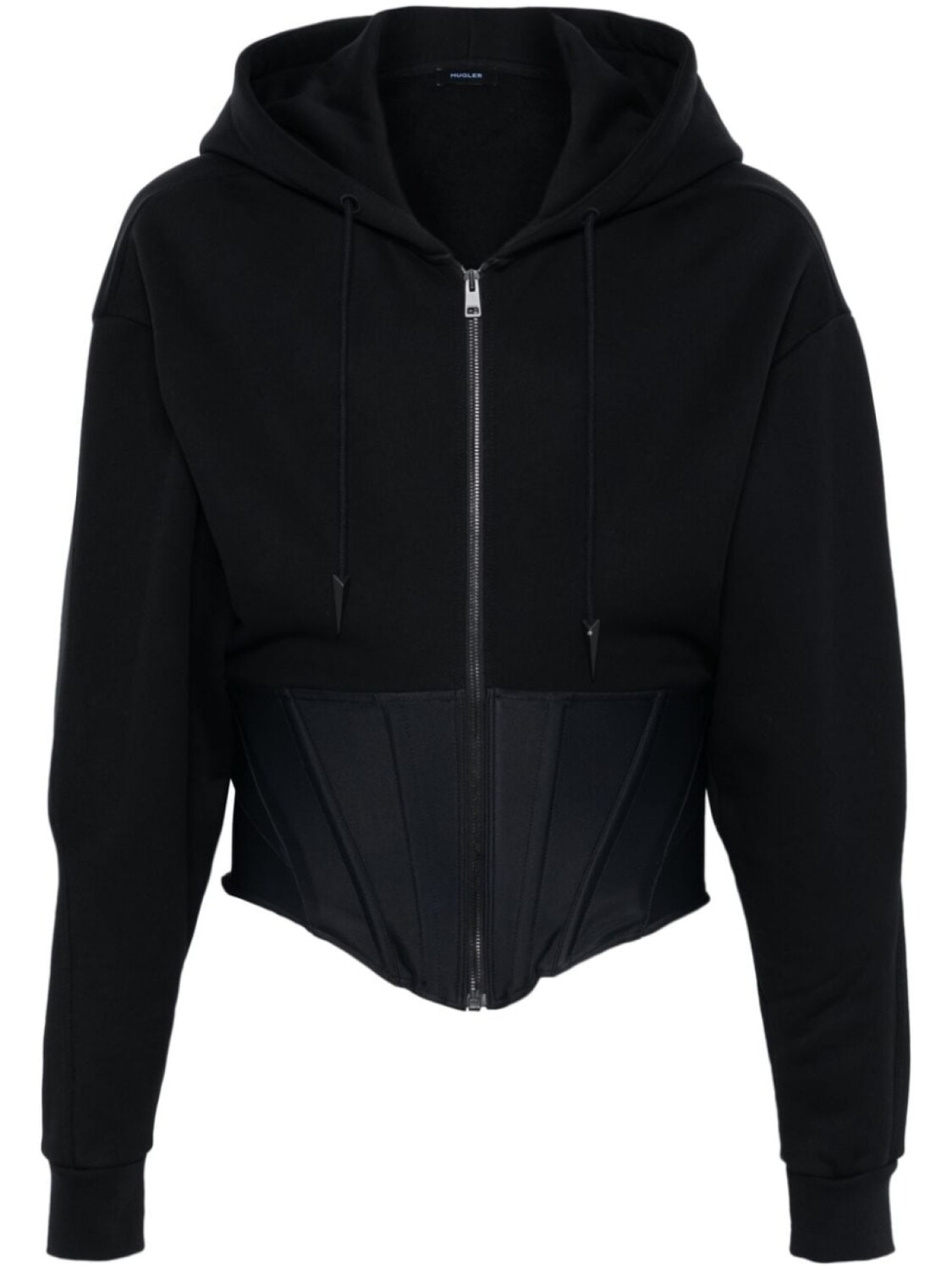 

Mugler худи с корсетом, черный