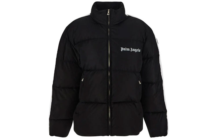 

Курка утепленная с принтом логотипа PALM ANGELS, черный