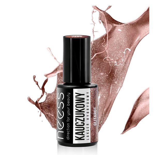 

Каучуковый гибридный лак для ногтей glitarot, 4 мл Neess, цвет glitarot