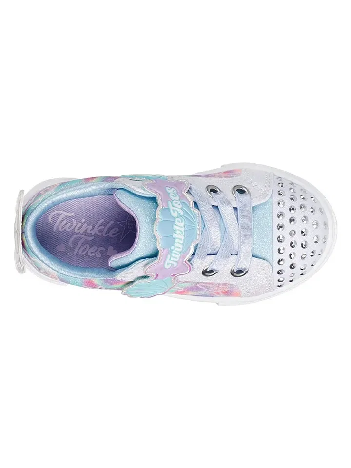Кроссовки с блестками Skechers, разноцветный — фото 3