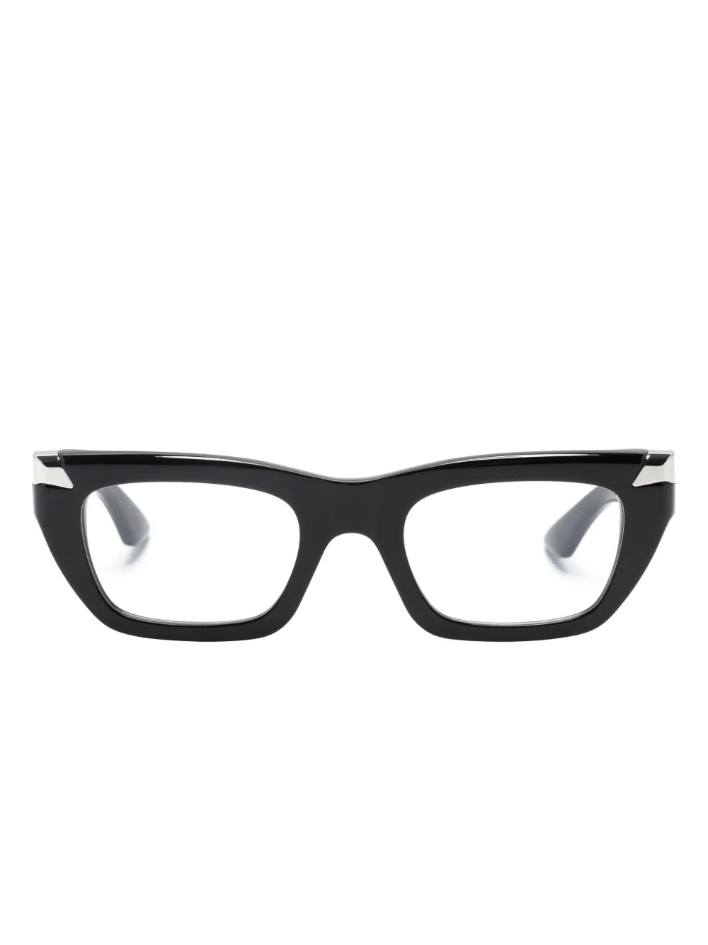 

Очки в прямоугольной оправе Alexander McQueen Eyewear, черный
