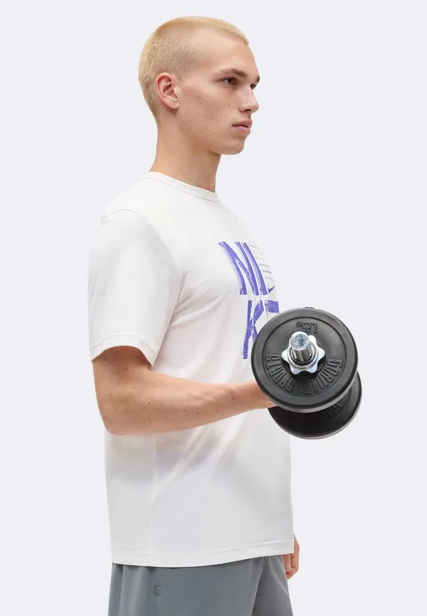 Спортивная футболка hyverse fill Nike Performance, White/Persian Violet — фото 4
