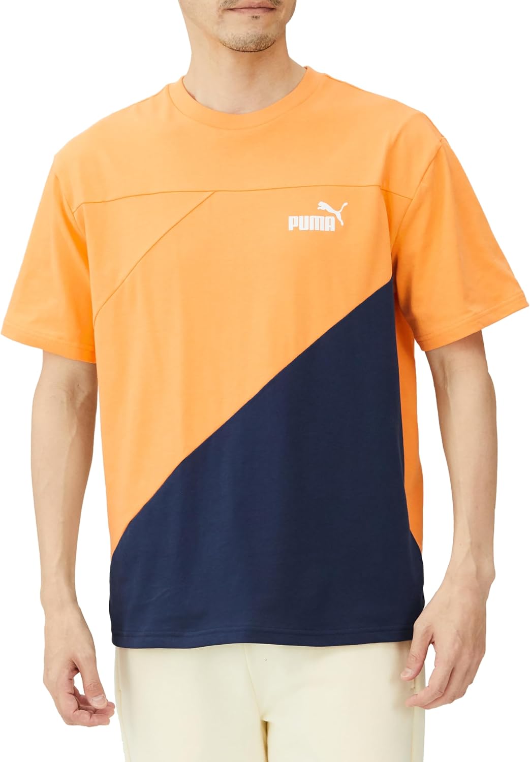 

Мужская футболка PUMA POWER MX SS Colorblock (681074)