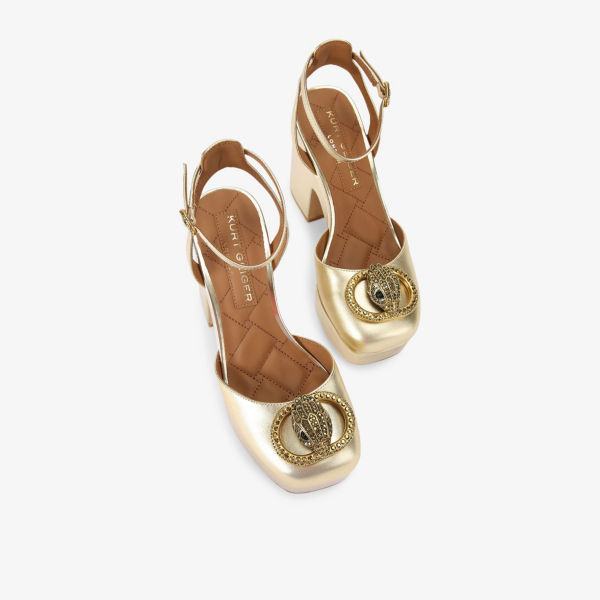 Туфли-челси Kurt Geiger London на платформе, золотой — фото 2
