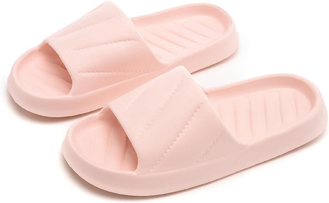 

Унисекс шлепанцы Rojeam с противоскользящей подошвой, быстро сохнущие, для душа, дома, ванной, сада и бассейна, розовый